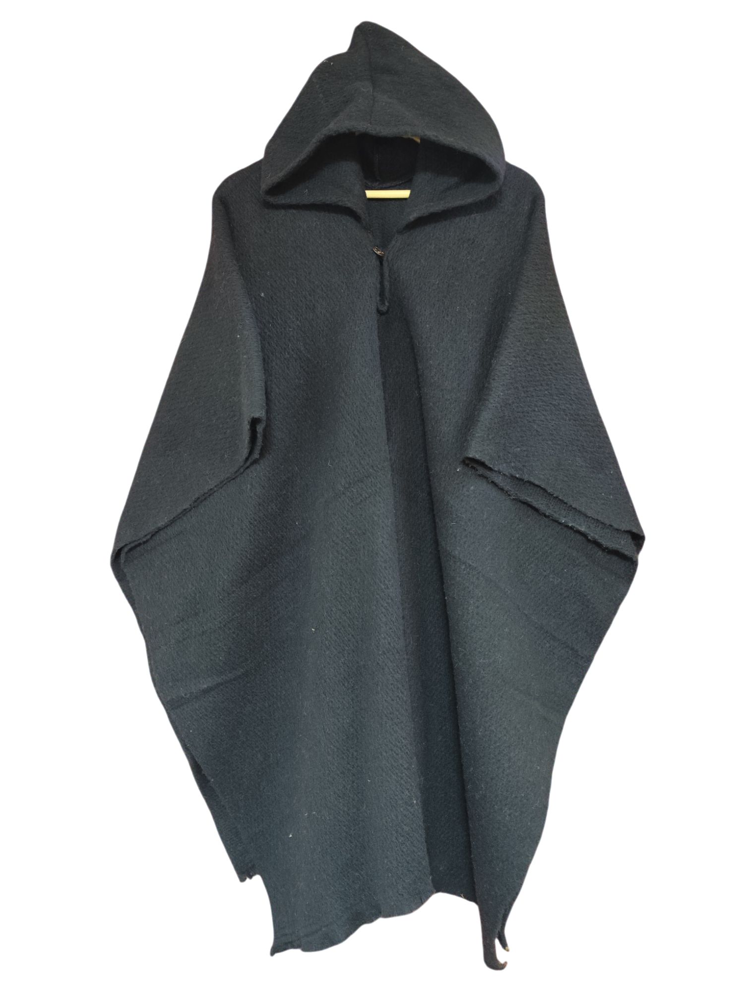 Poncho Wayra Negro 100% Lana de Oveja