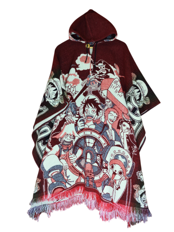 Poncho One Piece Rojo