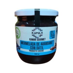 mermelada de arandano con datil Mermelada de Arándano Orgánico con Dátil 500 g 100% Artesanal