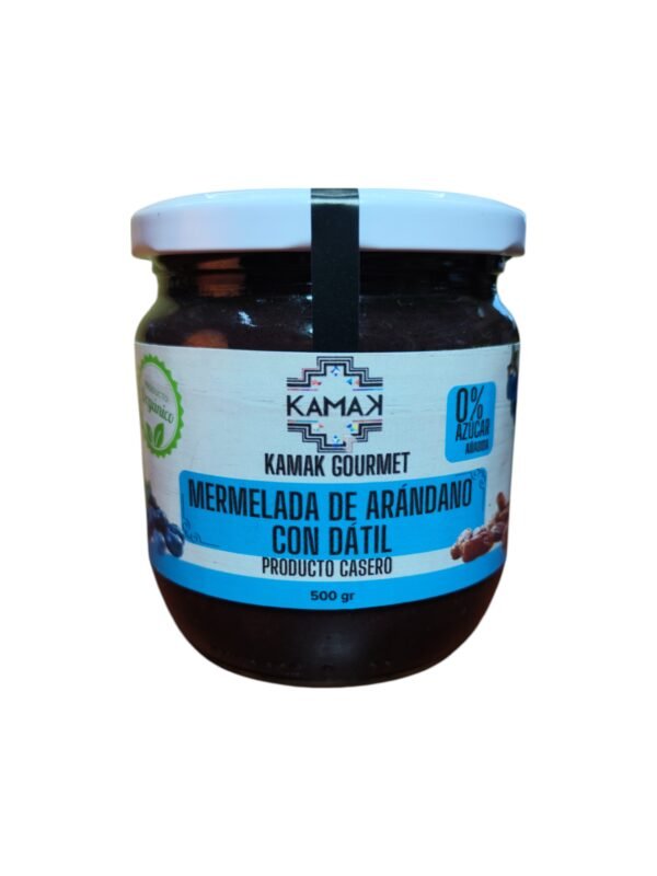 mermelada de arandano con datil Mermelada de Arándano Orgánico con Dátil 500 g 100% Artesanal