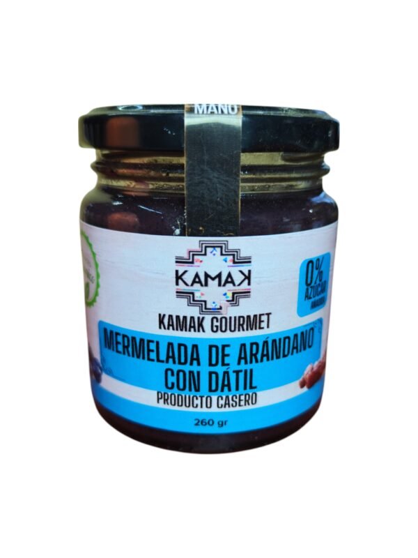 mermelada de arandano con datil 260 Mermelada de Arándano Orgánico con Dátil 260g 100% Artesanal