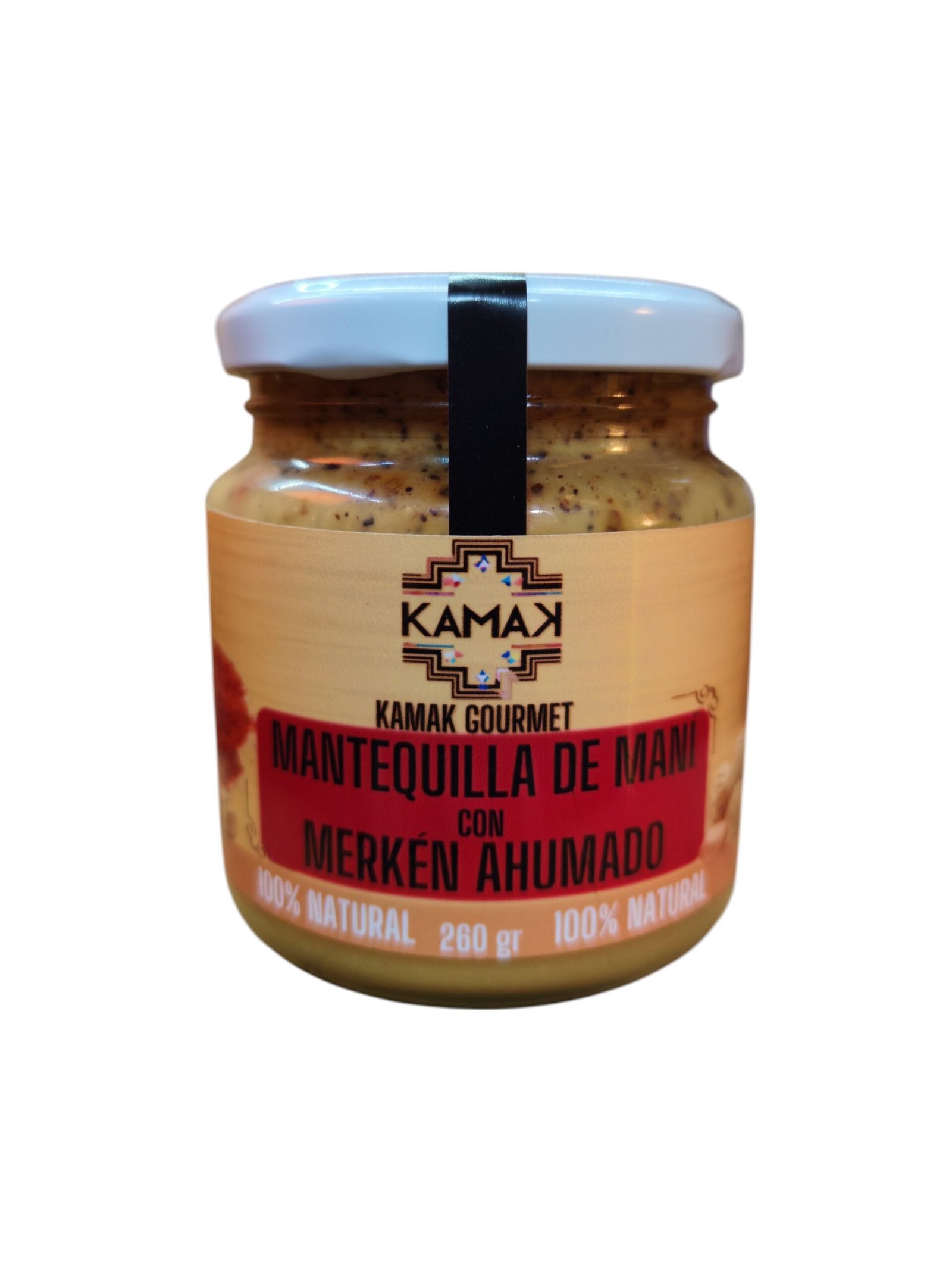 Mantequilla de Maní con Merkén Ahumado100% Natural 260 g